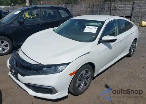 2019 Honda Civic Lx из США, поврежденный, VIN 2HGFC2F62KH580795